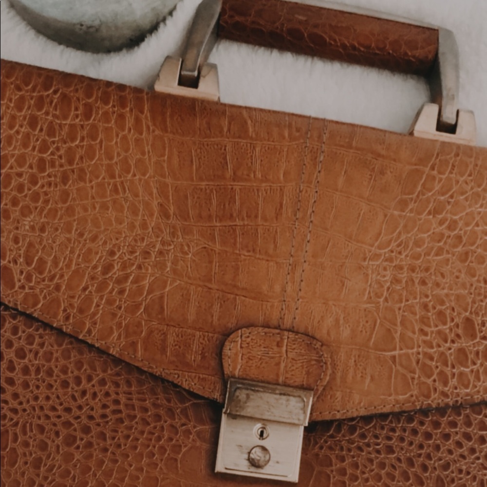 Briefcase Vintage - Looks like Croc!​